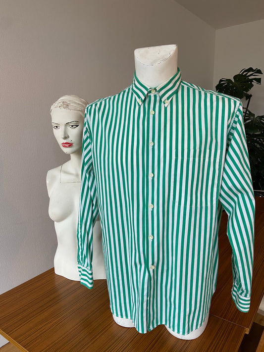 Chemise rayures vertes
