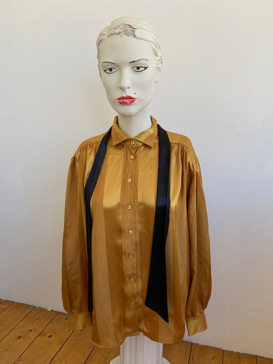 Chemise golden stripes
