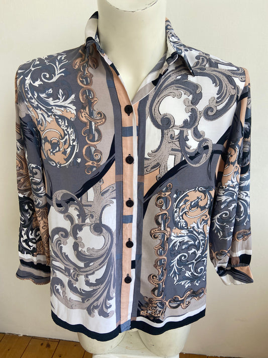 Chemise baroque nude