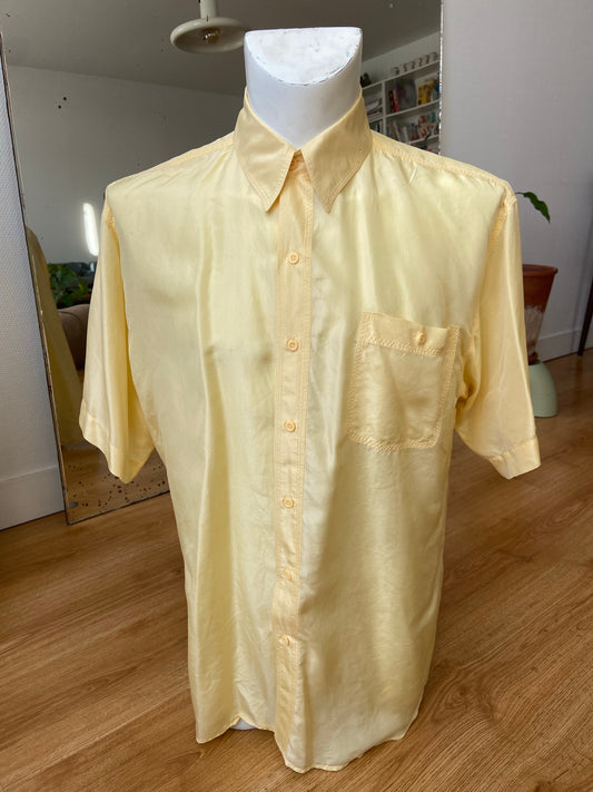 Chemise soie beurre