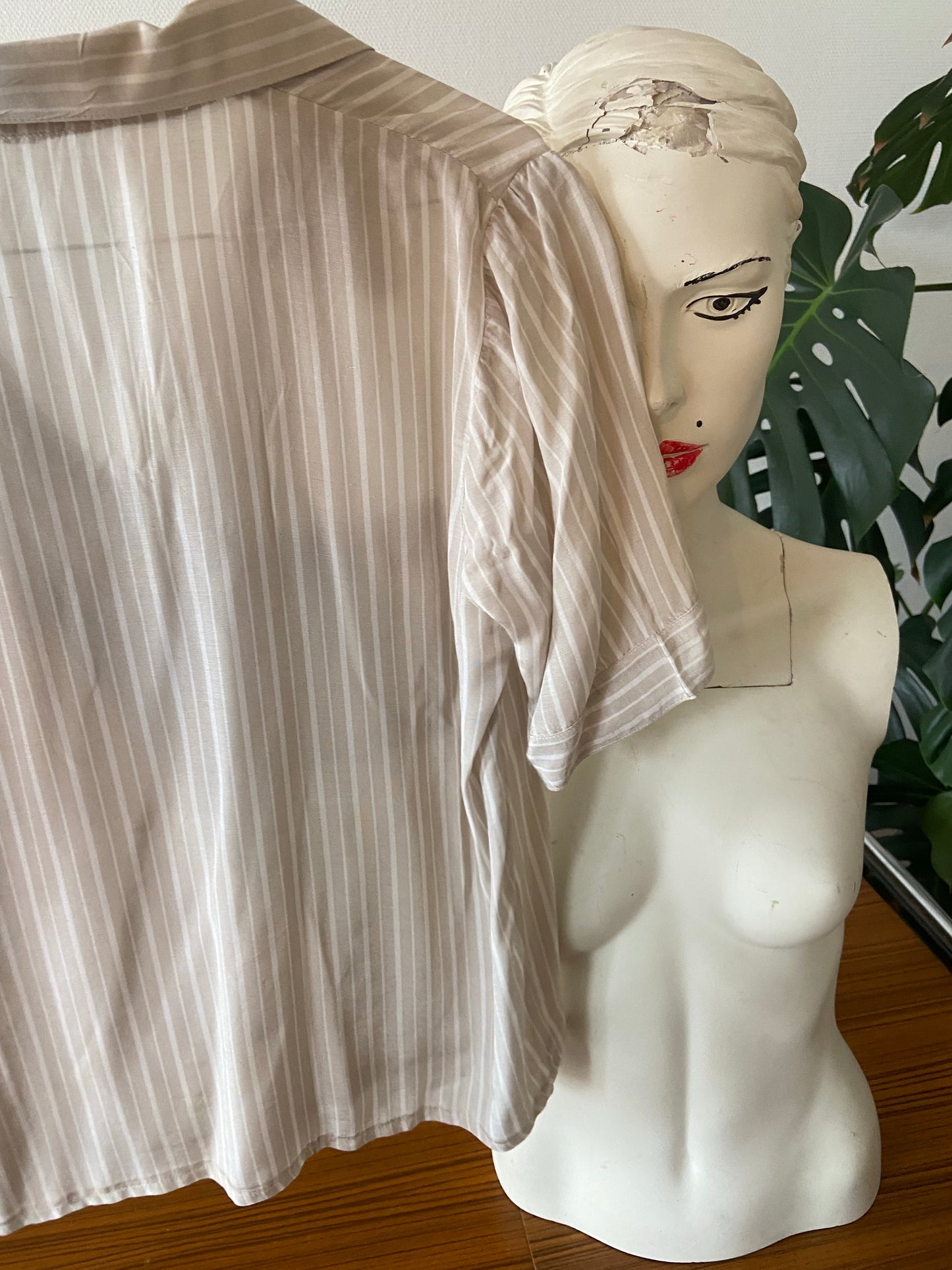 Striped silk shirt