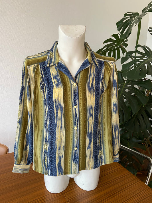 Chemise serpent bleu