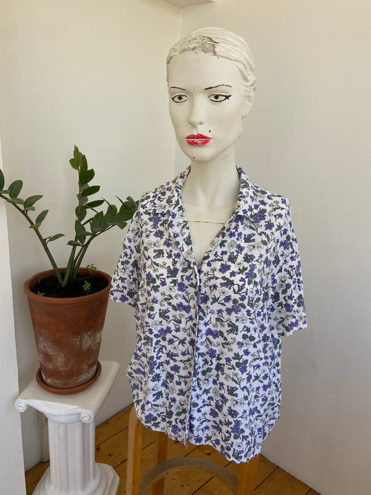 Chemise petits bleuets