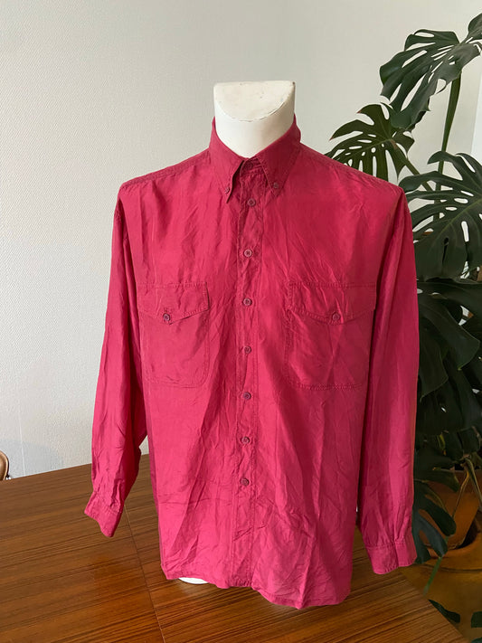 Chemise soie rosso