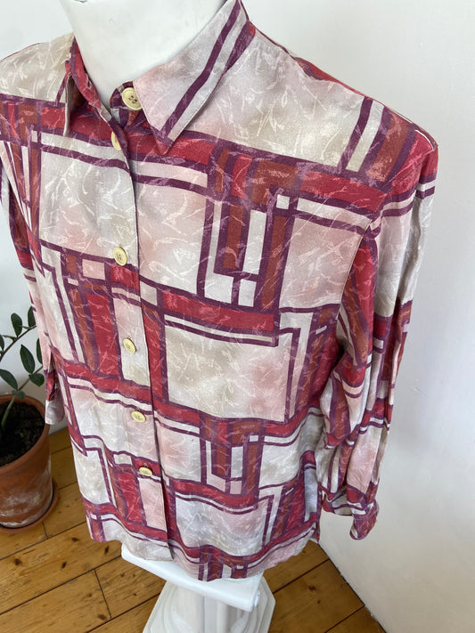 Chemise bianca rossa