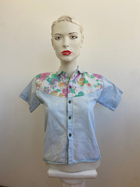 Chemise denim aloha