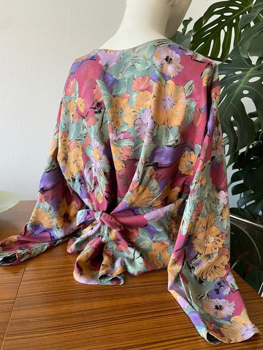 Chemise nouée fleurie