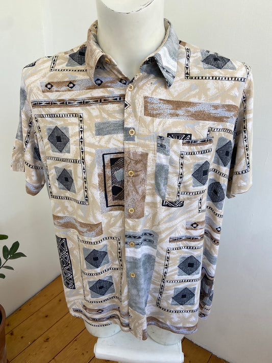 Chemise marbre beige