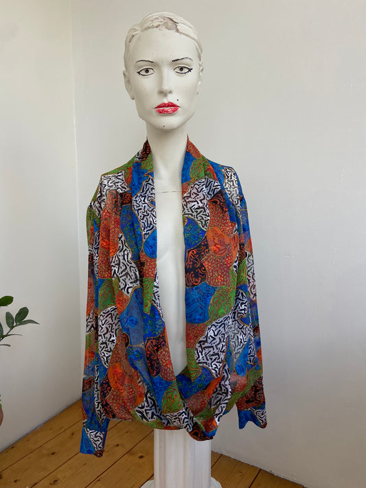 Chemise voile châle