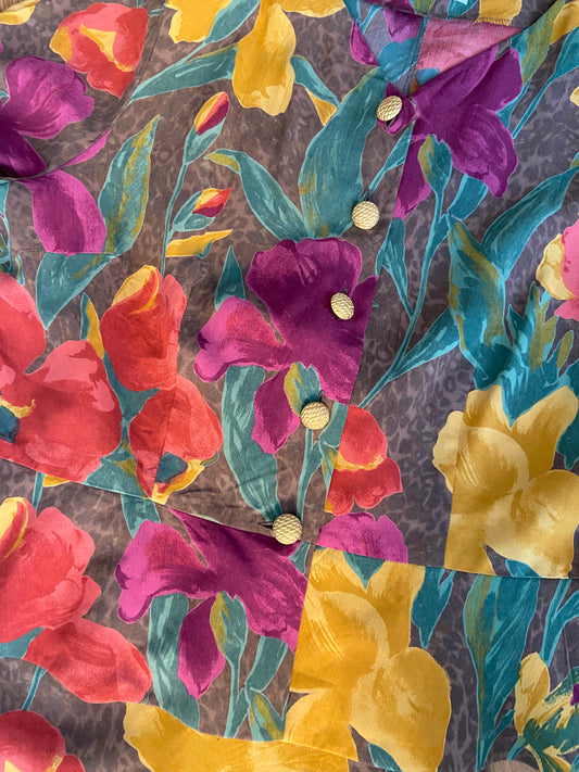 Chemise iris léopard
