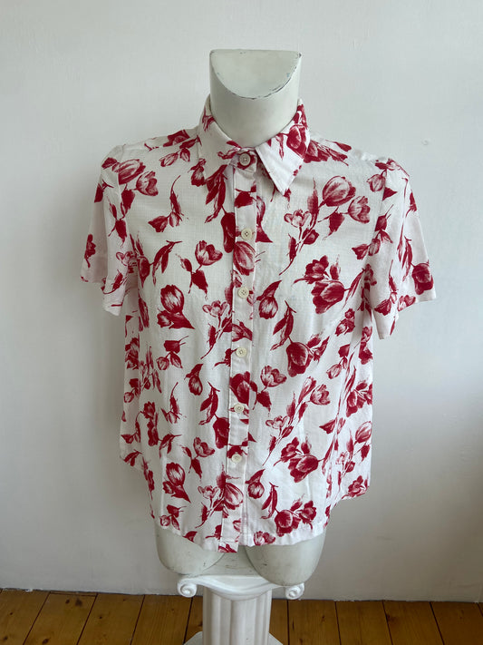 Chemise bianca rossa
