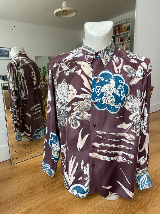 Chemise signes chinois
