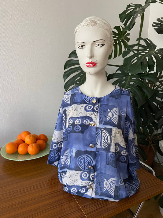 Chemise puccino bleue