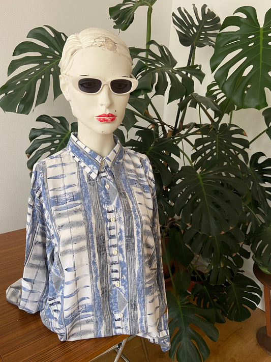 Chemise gris-bleu