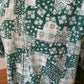 Chemise green patchwork