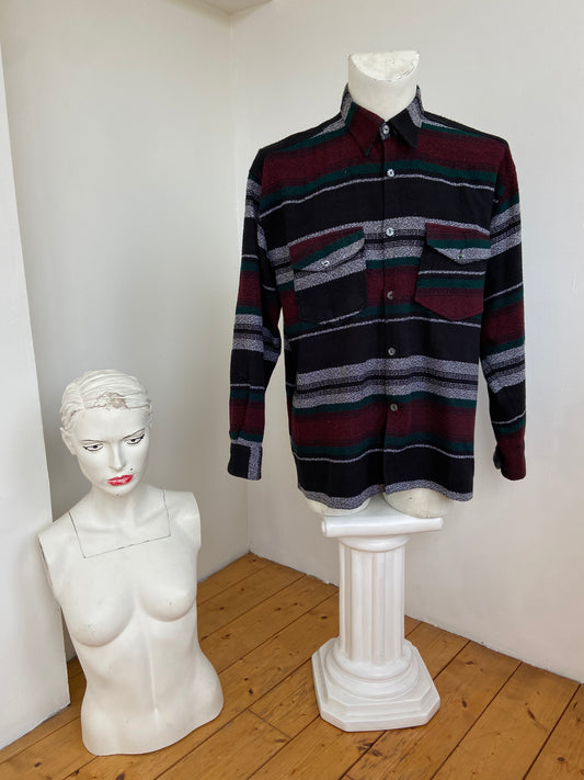 Chemise épaisse rayures