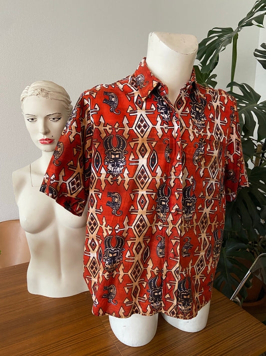 Chemise masques africains