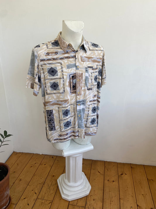 Chemise marbre beige