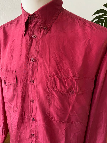 Rosso silk shirt