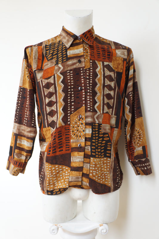 Chemise multi brown