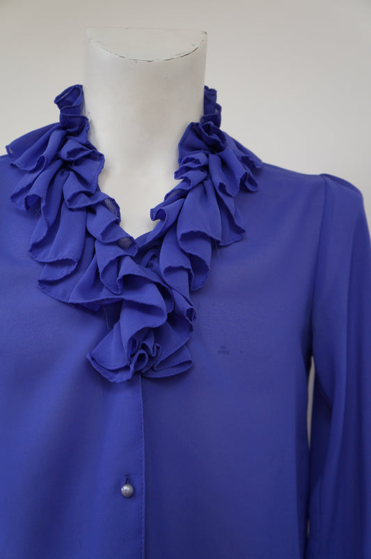 Chemise purple froufrou