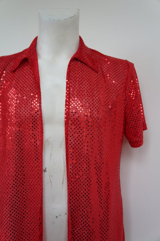 Chemise sequins rosso