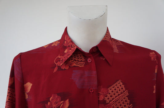 Chemise berger bordeaux