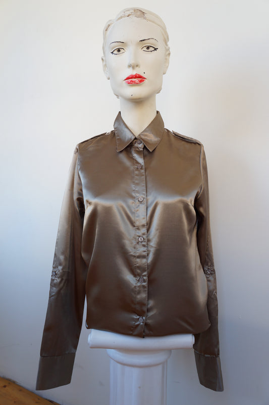 Chemise golden satin