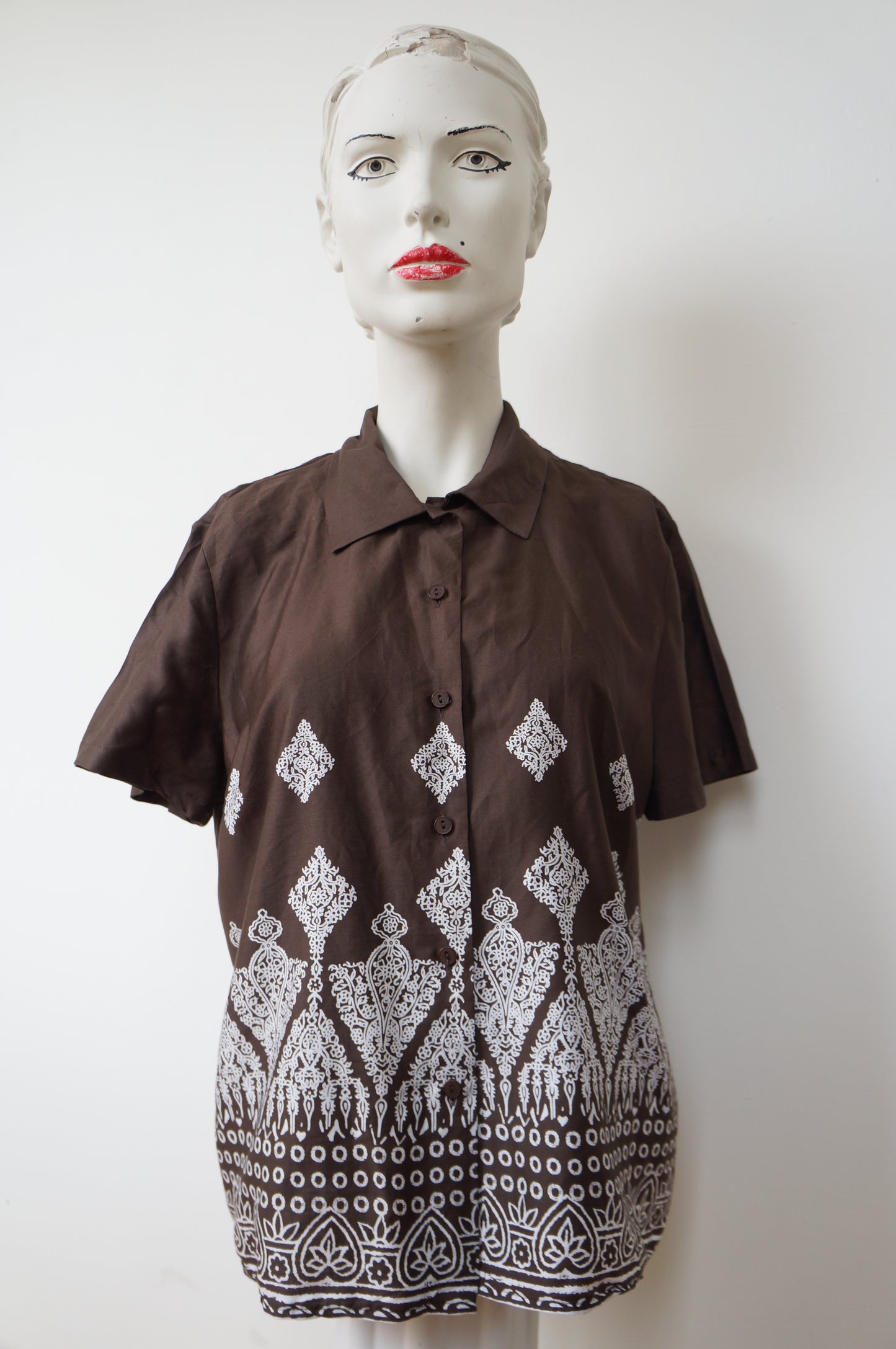 Chemise brown chic