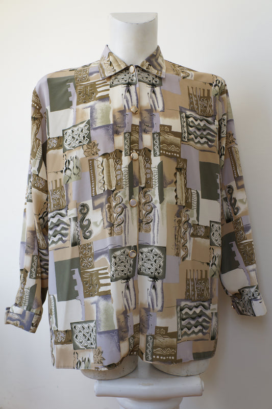 Chemise beige anis