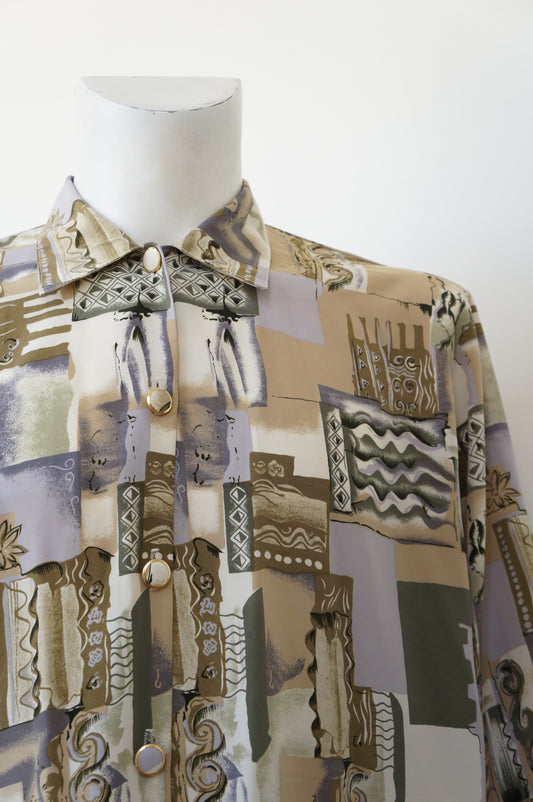 Chemise beige anis